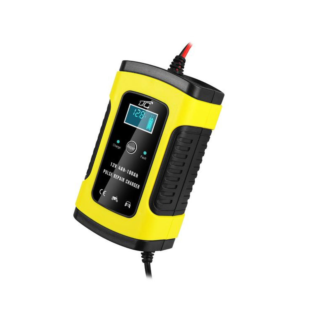 LTC - Auto batterijlader Druppellader - 12V 6A Batterijen Lcd-scherm voor Gel/AGM Batterijen Lood-zuur