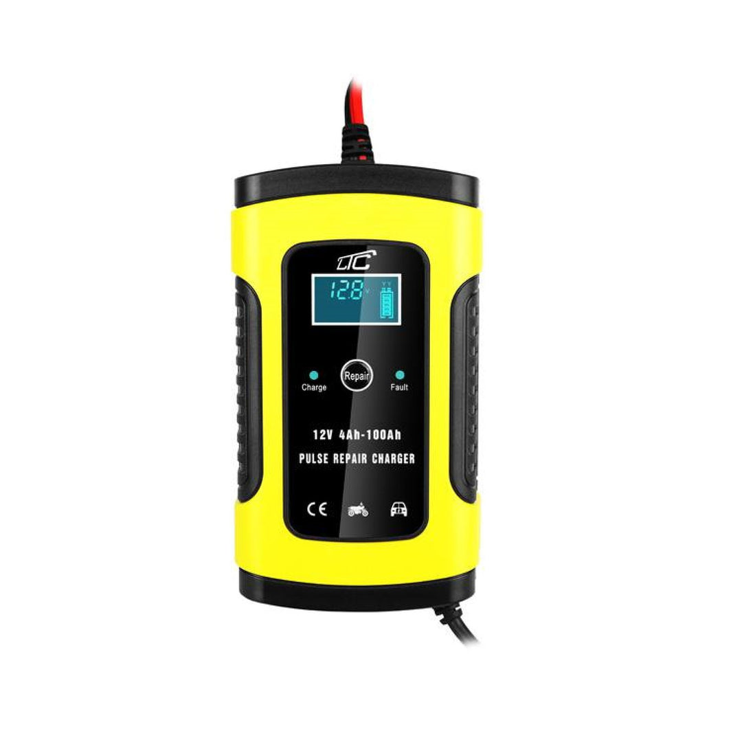 LTC - Auto batterijlader Druppellader - 12V 6A Batterijen Lcd-scherm voor Gel/AGM Batterijen Lood-zuur
