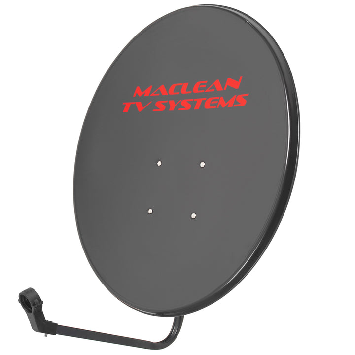 Antenne parabolique Maclean TV System, acier phosphaté, graphite, 90cm, MCTV-929