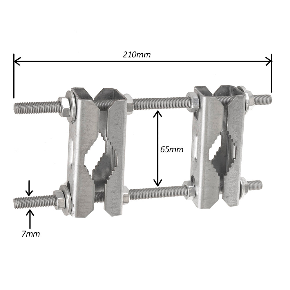 Maclean -  Dubbelpolige klem / connector - Houder klem antennemast montage -  MCTV-922