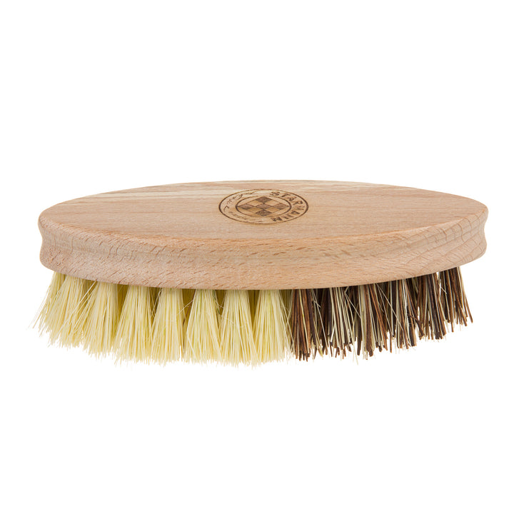 Brosse à légumes en bois + tampico et union (mélange de tampico et couffin) STARMANN