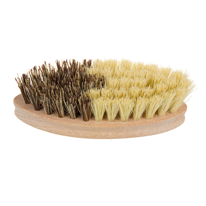 Brosse à légumes en bois + tampico et union (mélange de tampico et couffin) STARMANN