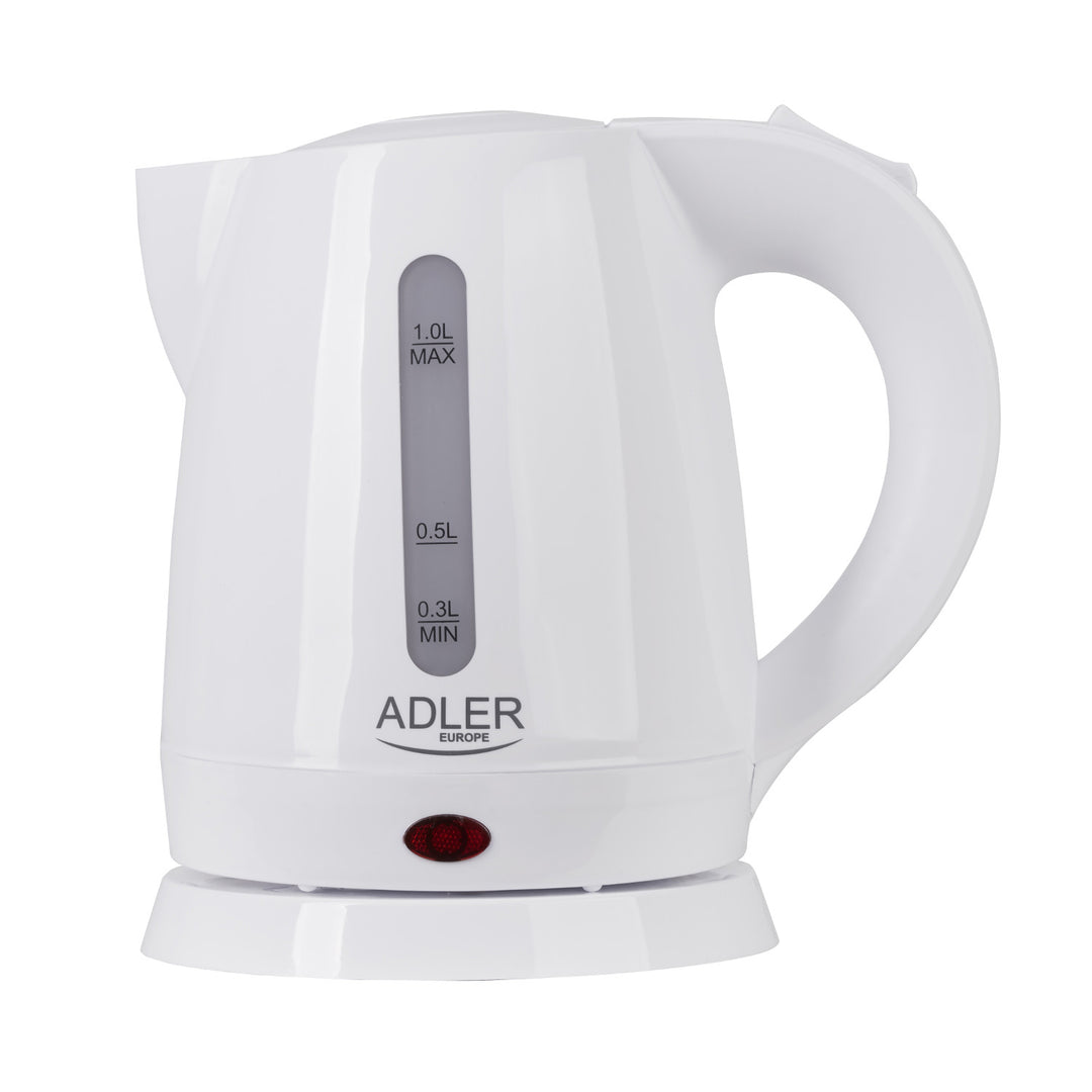Kunststof waterkoker 1.0L 1600W Adler AD 1272 wit