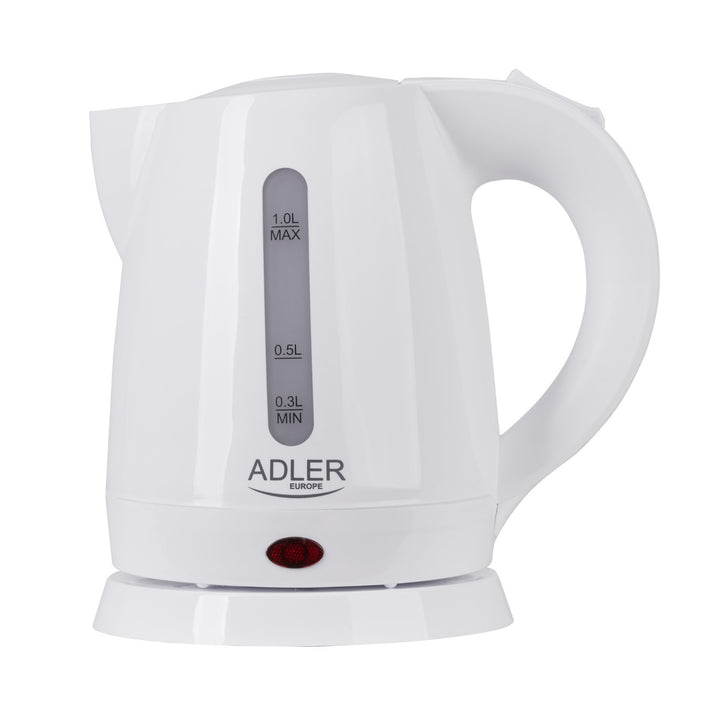 Kunststof waterkoker 1.0L 1600W Adler AD 1272 wit