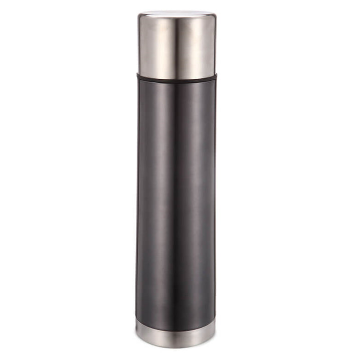 Maestro - Roestvrijstalen Thermosfles 750ml | Geïsoleerde Fles met 200ml Drinkbeker | voor Warme of Koude Dranken (Grafiet)