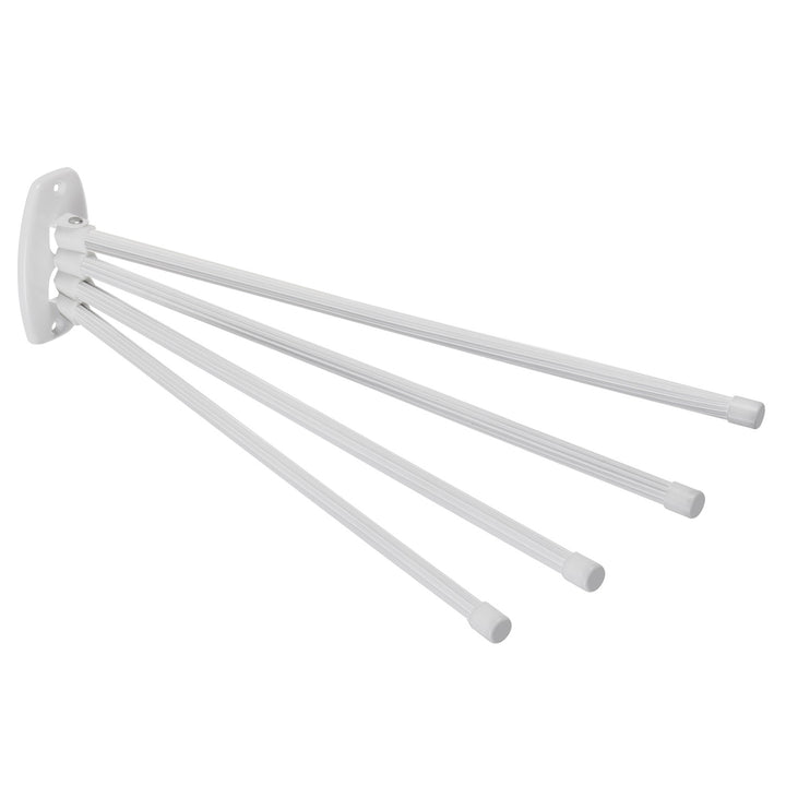 ABJ Handdoekhouder Handdoekrek met beweegbare Armen 45cm incl. montageset 4-armig Wit