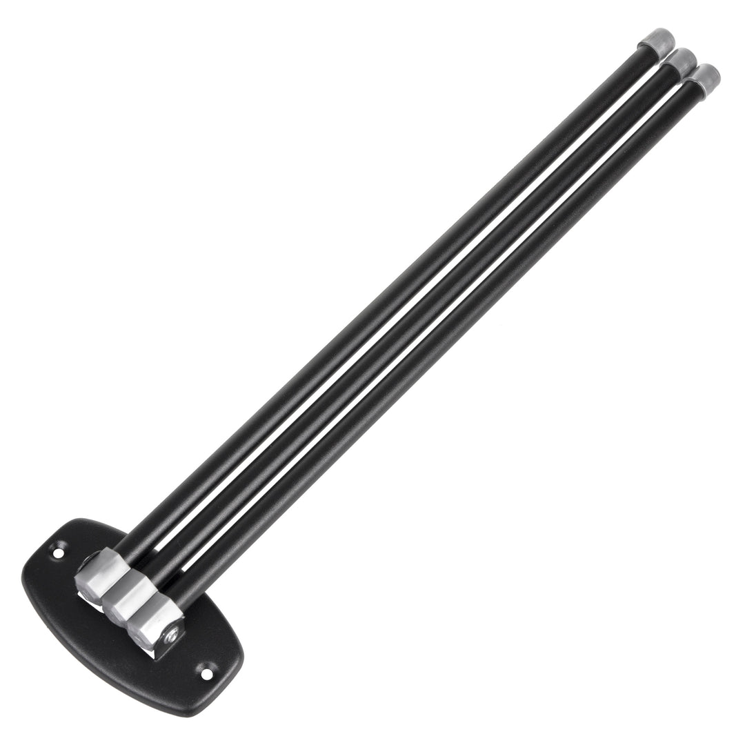 ABJ Handdoekhouder Handdoekrek met beweegbare Armen 45cm incl. montageset 3-armig Zwart