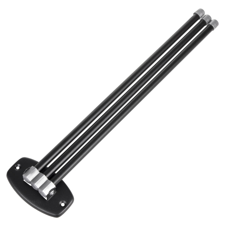 ABJ Handdoekhouder Handdoekrek met beweegbare Armen 45cm incl. montageset 3-armig Zwart