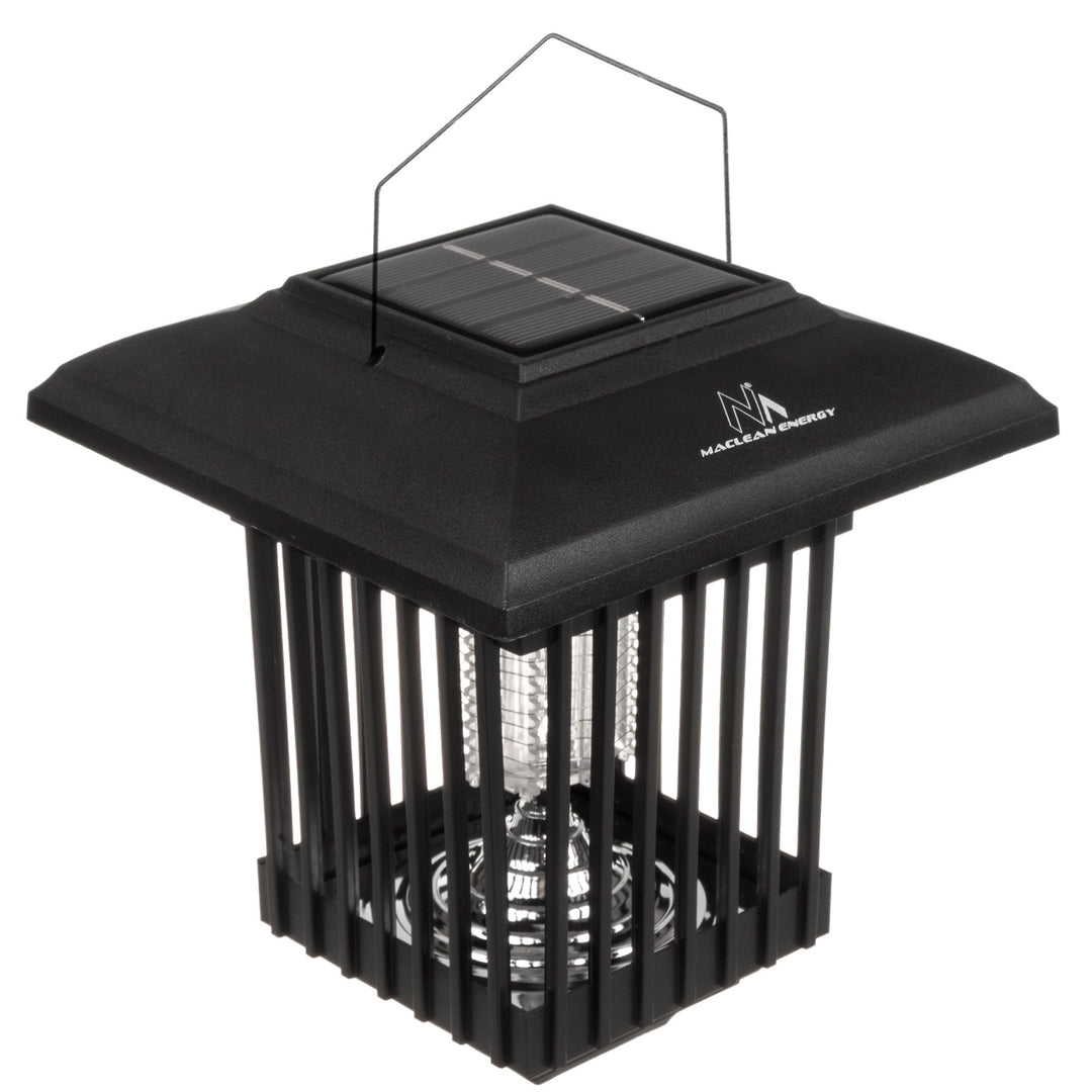 Lampe insecticide solaire à LED Maclean, IP44, LED/UV, 2 piles AA Ni-MH 200 mAh, alimentation solaire 2 V DC MCE448