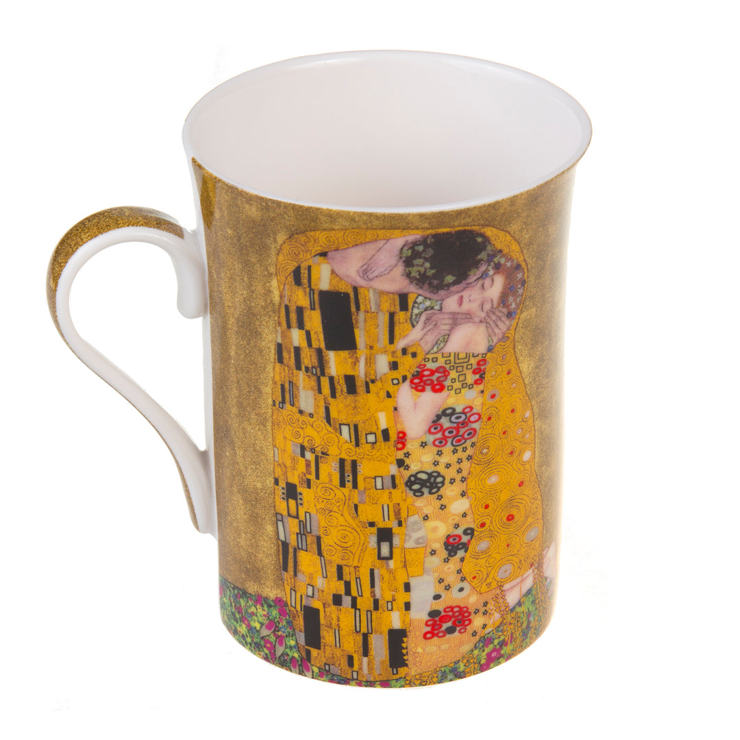 Queen Isabell Koffiemok Porseleinen mok The Kiss door Gustav Klimt Cadeau mok Cadeau idee porselein 400ml