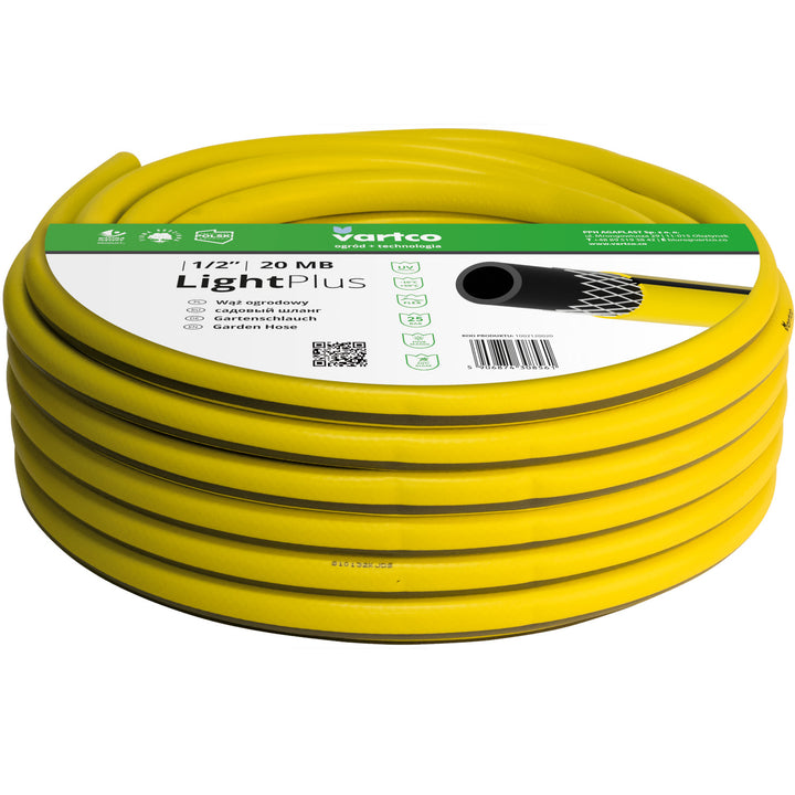 Vartco - 3-lagige tuinslang 1/2" 20m |  flexibele slang polyester kruis vlecht UV-bestendig 25 Bar