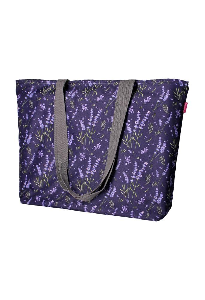 ARCO Sac à bandoulière Holi avec fermeture éclair pour femme Convient pour un sac fourre-tout A4 avec motif Lavande