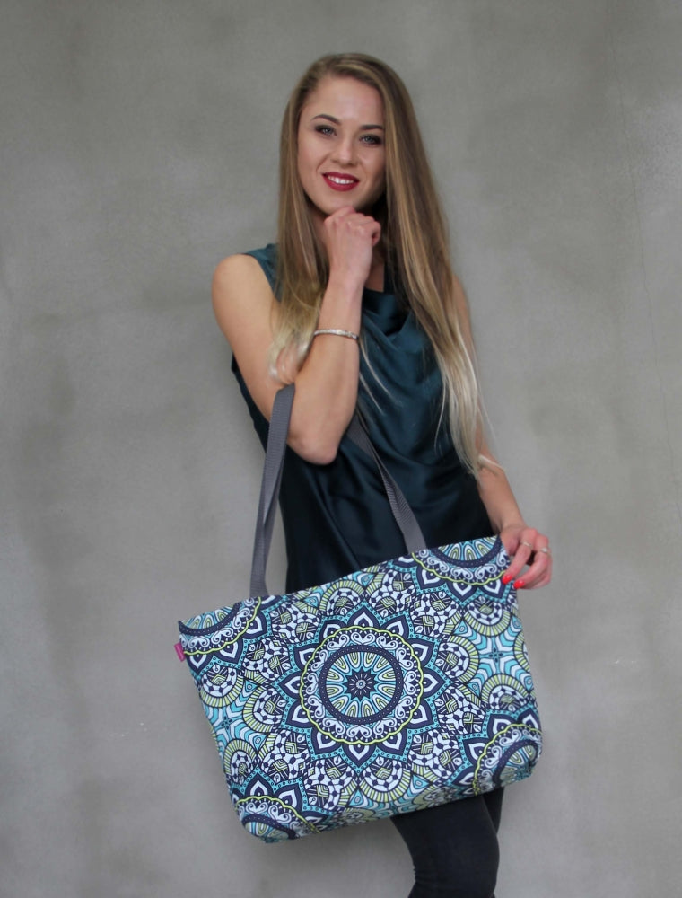 Holi Schoudertas met Zipper - Dames Shopper Geschikt voor A4 Draagtas met motief Anais