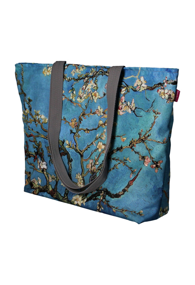 Sac à bandoulière Holi avec fermeture éclair - Cabas pour femme adapté au sac fourre-tout A4 avec motif amande