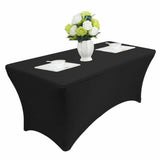 GreenBlue elastisch tafelkleed horeca tafelhoes zwart, 180x75x74cm, spandex, GB372