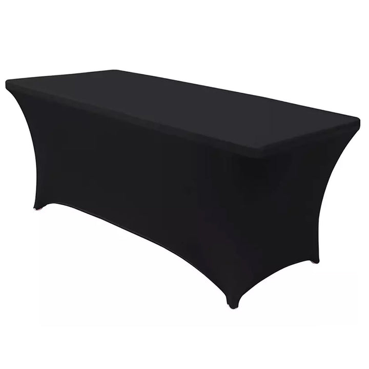 Nappe élastique GreenBlue couverture de table de restauration noir, 180x75x74cm, spandex, GB372