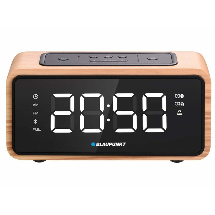 Radio Wekker FM Bluetooth 60 Stations Geheugen LED Display Klok met dubbel Alarm en Sluimerfunctie