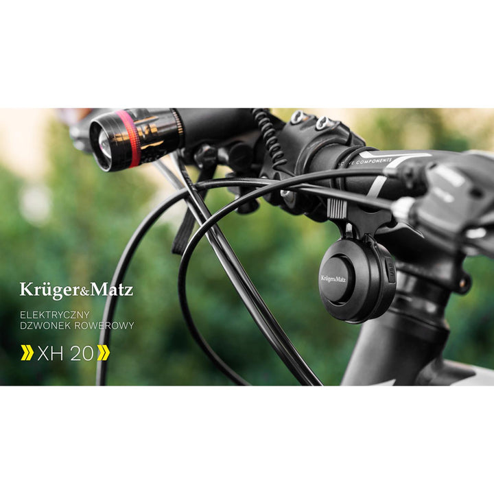 Krüger&Matz XH20 Elektronische fietsbel Fietskabel USB Oplaadbare IP65 Waterdichte