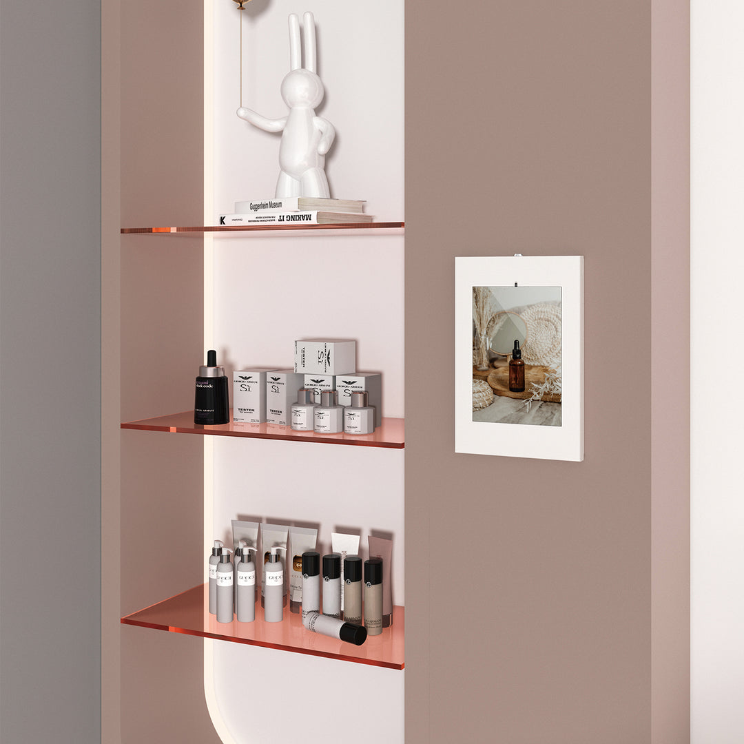 Maclean Tablet reclamehouder, muurbeugel met slot, 9,7"-11", iPad/iPad Air/iPad Pro, Samsung Galaxy Tab A/Tab A7/Tab S6 Lite, MC-474W