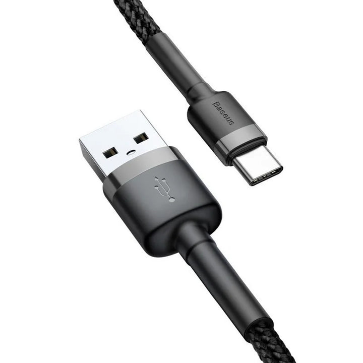 USB A stekker - USB-C stekker 1m CATKLF-BG1 zwart Baseus kabel