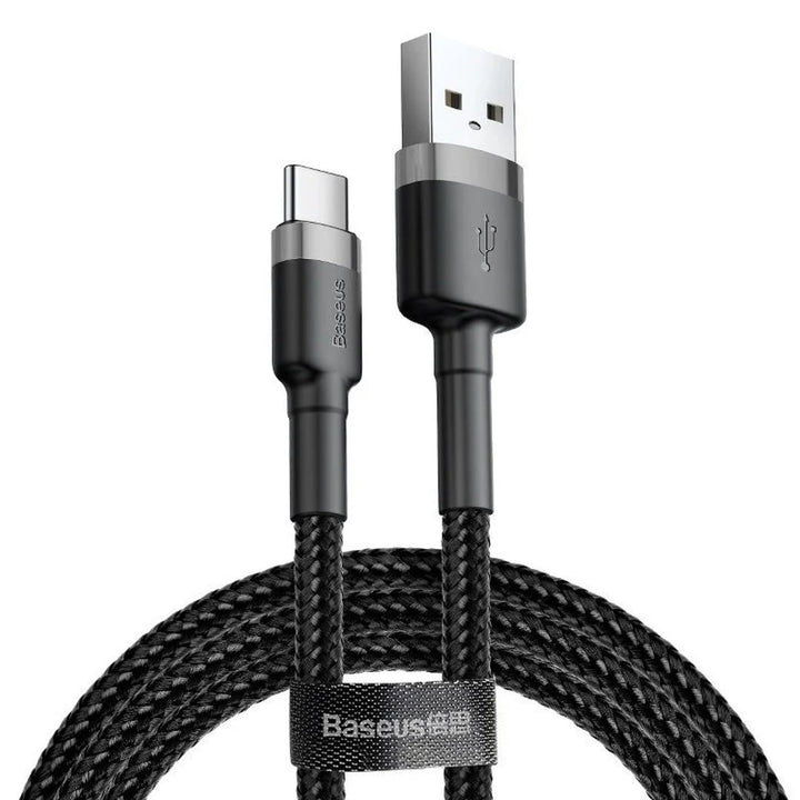 USB A stekker - USB-C stekker 1m CATKLF-BG1 zwart Baseus kabel