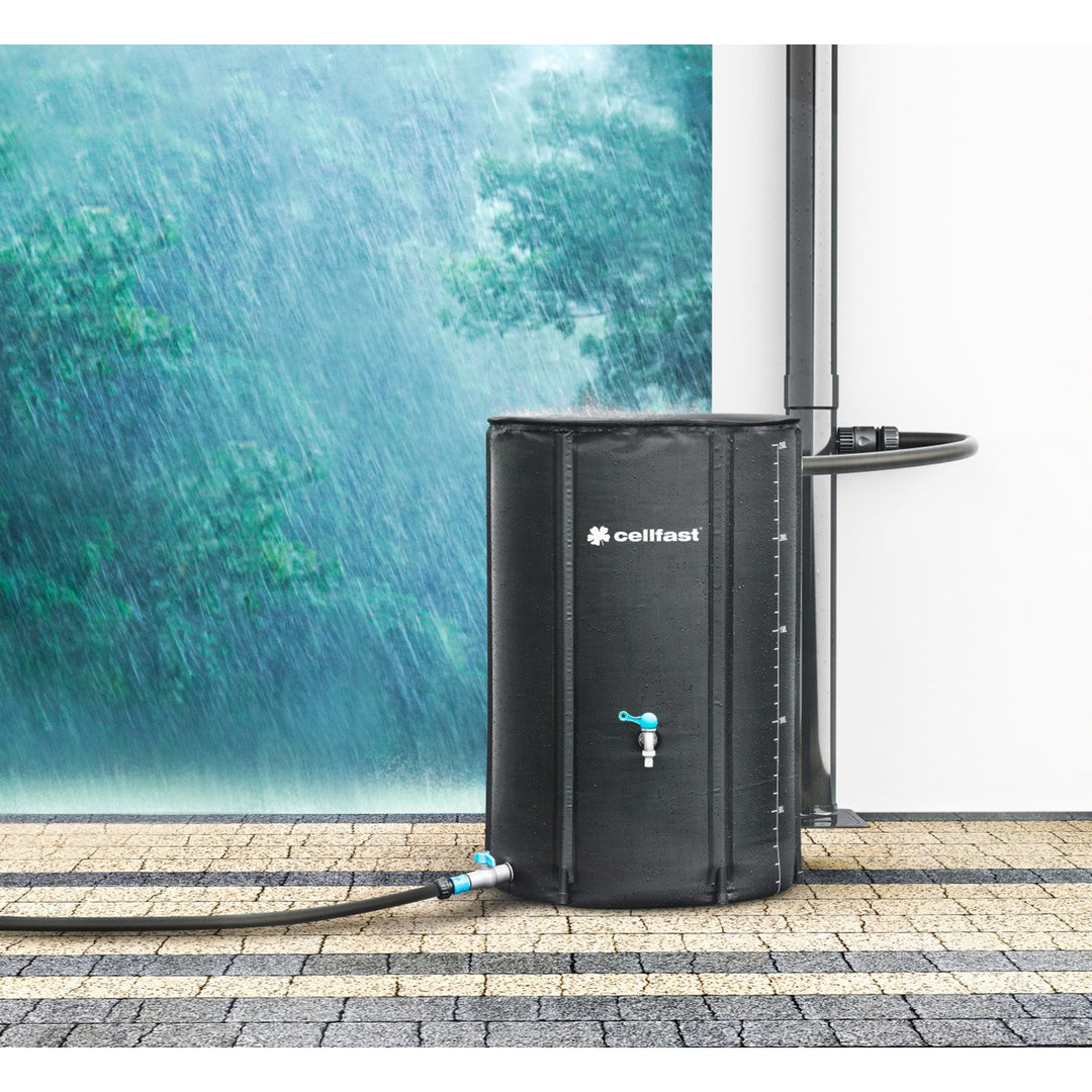 Cellfast - Regenwatertank - Regenton met kraan voor tuinirrigatie 250L Capaciteit