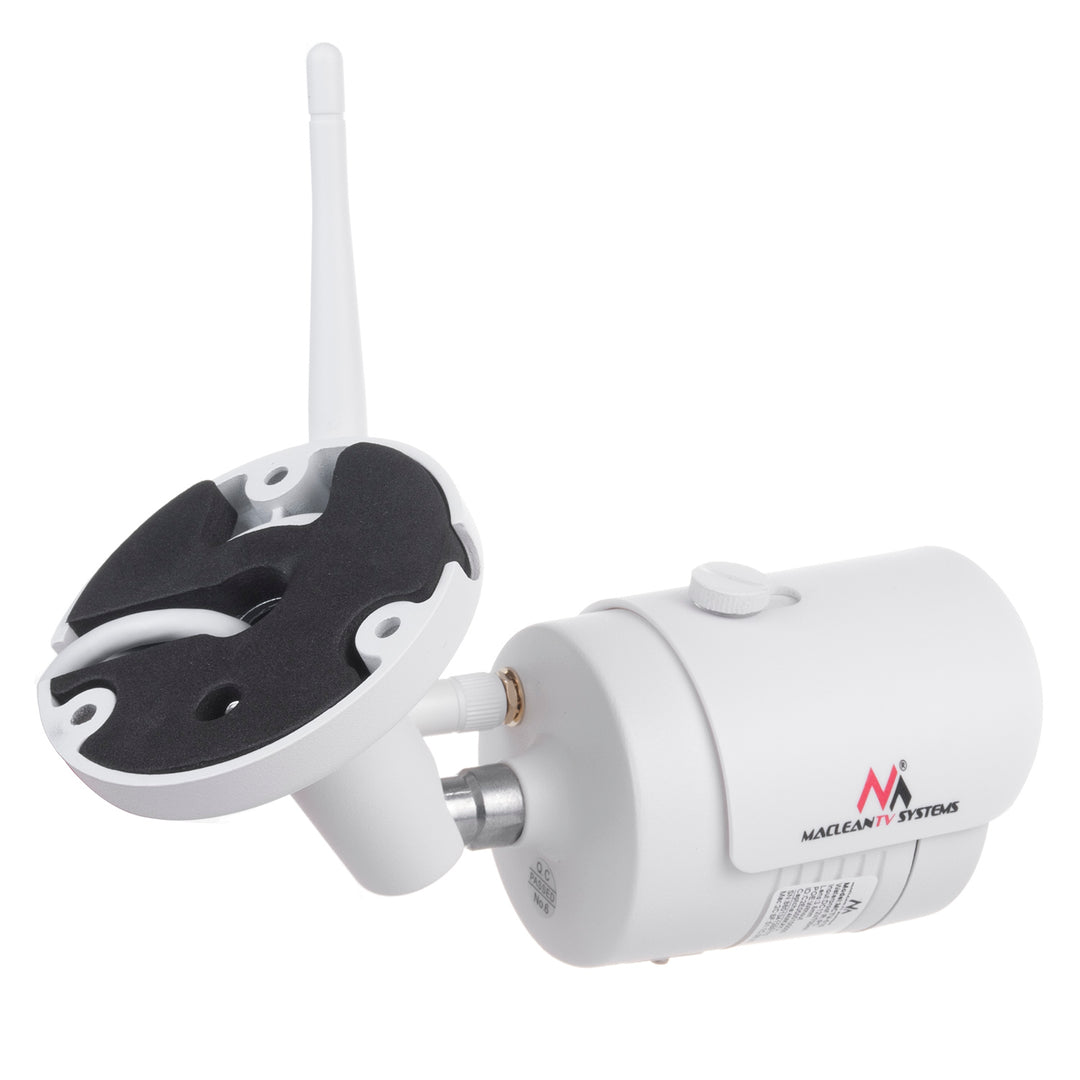 Maclean MCTV-516 Caméra de surveillance WiFi IP/IPC 5MPx pour intérieur et extérieur LED infrarouges pour l'observation nocturne Caméra de sécurité de classe IP67