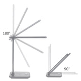Maclean LED bureaulamp, max. 9W, 220-240V AC, kleurverandering, dimbaar, batterijlader, 450lm, MCE616 W
