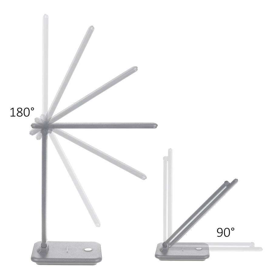 Maclean LED bureaulamp, max. 9W, 220-240V AC, kleurverandering, dimbaar, batterijlader, 450lm, MCE616 W
