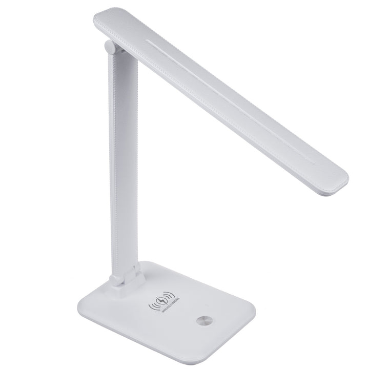 Lampe de bureau LED dimmable 9W avec chargeur induction Qi