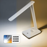 Maclean LED bureaulamp, max. 9W, 220-240V AC, kleurverandering, dimbaar, batterijlader, 450lm, MCE616 W