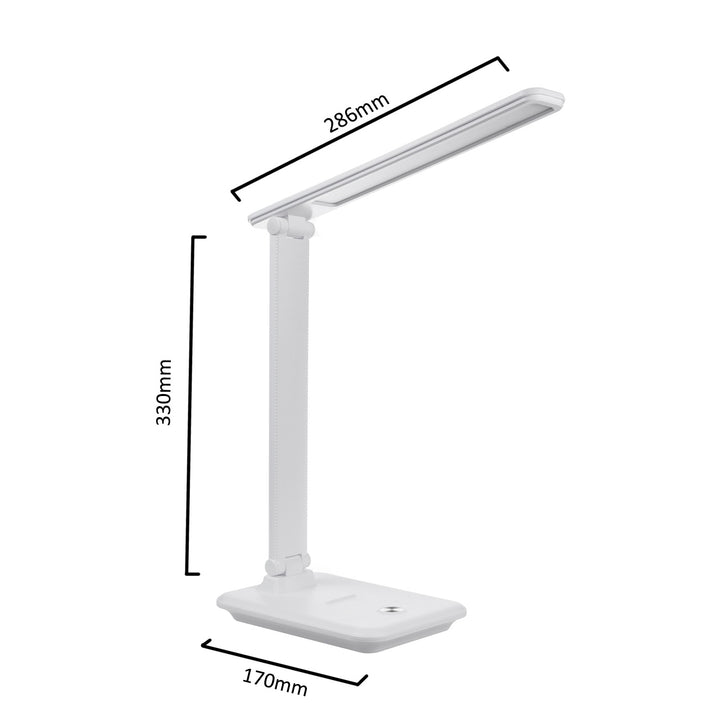 Lampe de bureau LED dimmable 9W avec chargeur induction Qi