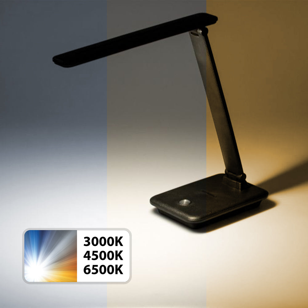 Lampe de bureau LED dimmable 9W avec chargeur induction Qi