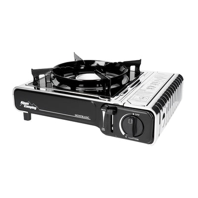 Alpen Camping - Gasfornuis 2.2kW met gasfornuis kruis | Camping Fornuis - Gasverbruik 160 g/h Piëzo-ontsteking