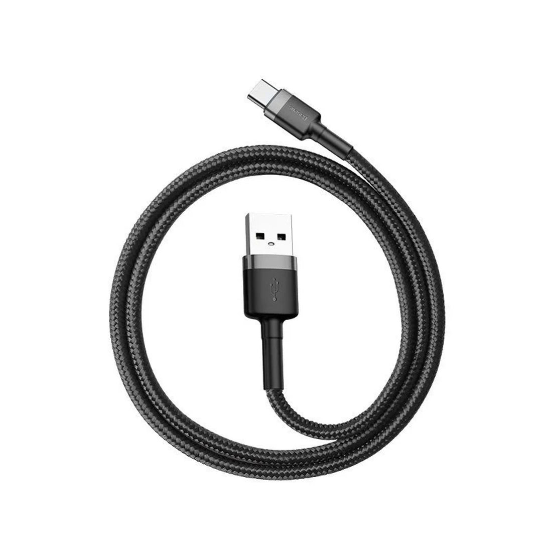 USB - USB-C kabel 3m Baseus Cafule CATKLF-UG1 Quick Charge 2A kabel voor snel opladen