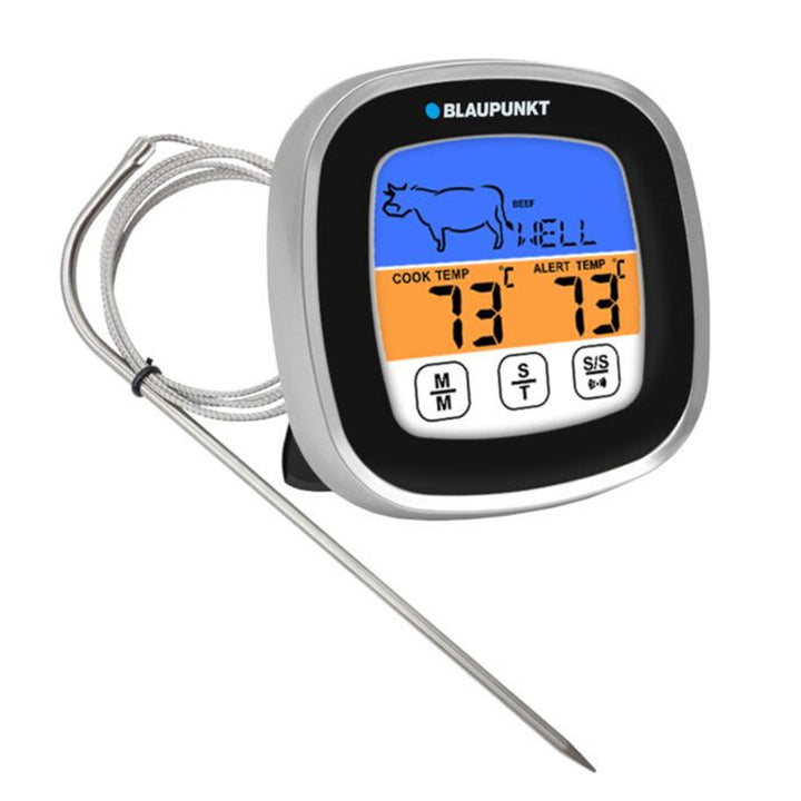 Blaupunkt - Digitale Keukenthermometer / Grillthermometer met 5 kookniveaus en 8 vleessoorten - Vleesthermometer van -20 tot 300℃ Magnetische houder