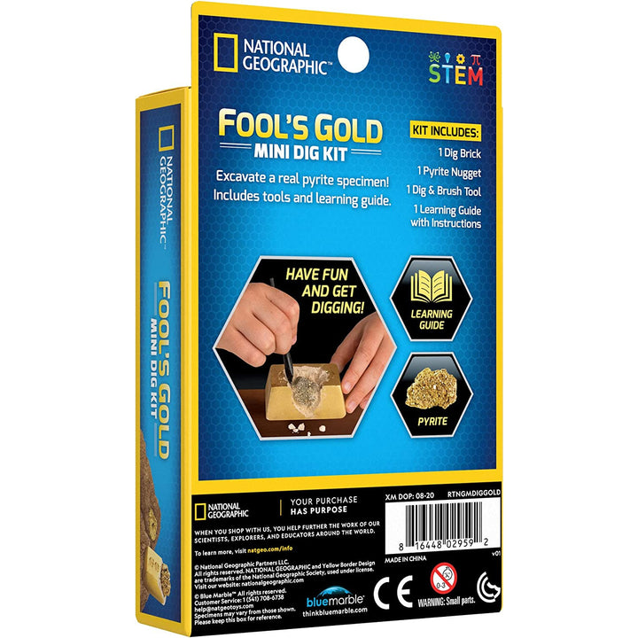 National Geographic - Pyriet te ontdekken | Fool's Gold set  (Impulse Mini Dig Fool's Gold)