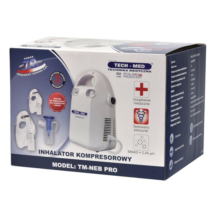 Inhalator voor volwassenen en kinderen Compressorinhalator Aerosoltherapie Vernevelaar
