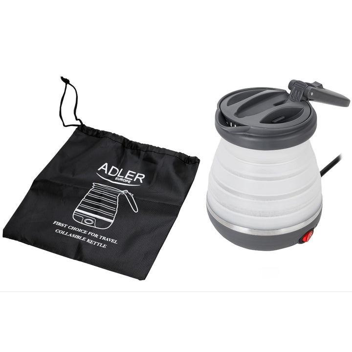 Siliconen reis waterkoker 0,6L Adler AD 1370 UK versie