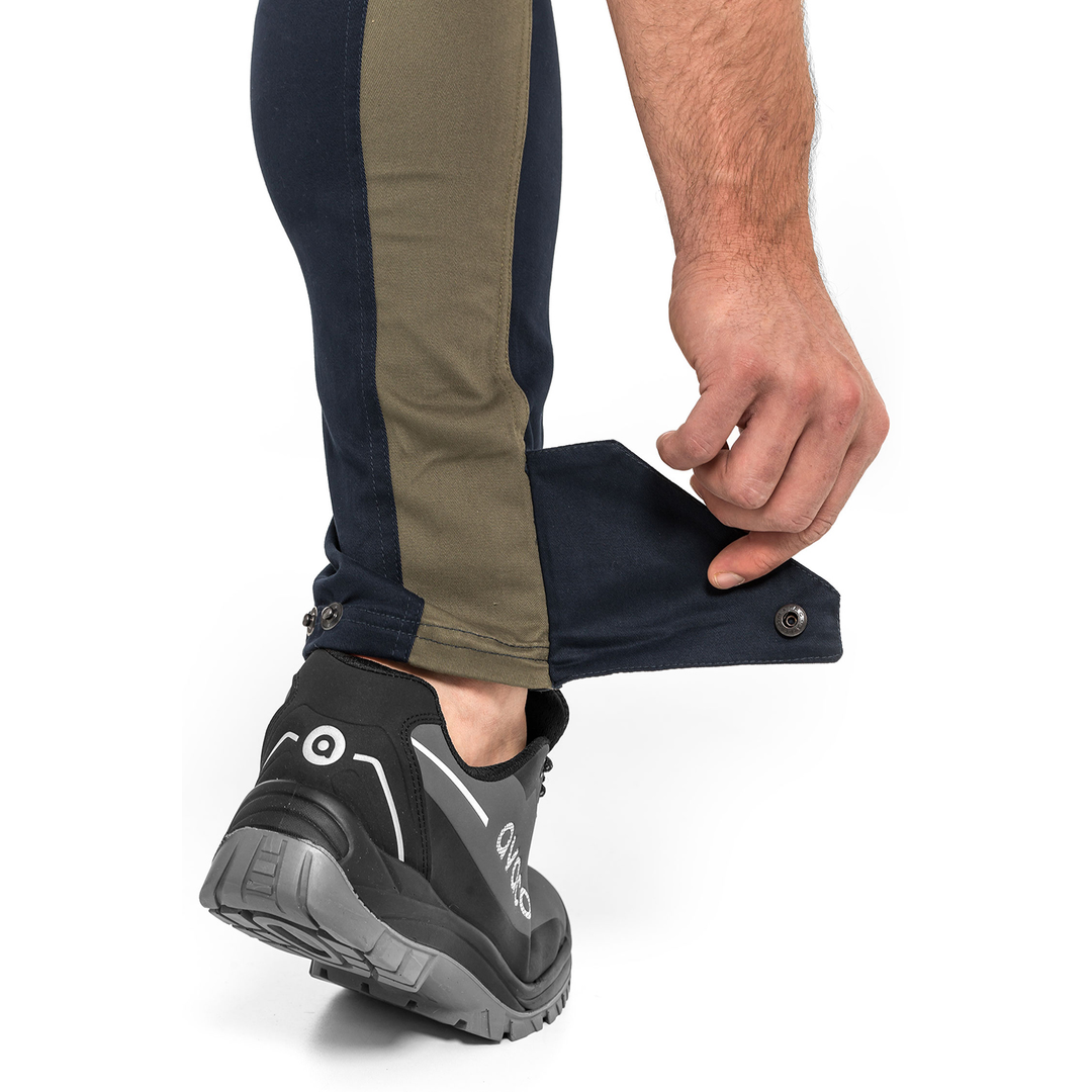 TUBBOS taille werkbroek in marine blauw/olijf - Maat 60