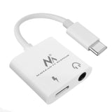 Maclean MCTV-848 - Adapter USB Type-C - 3,5mm mini jack z Power Delivery (PD) 30W