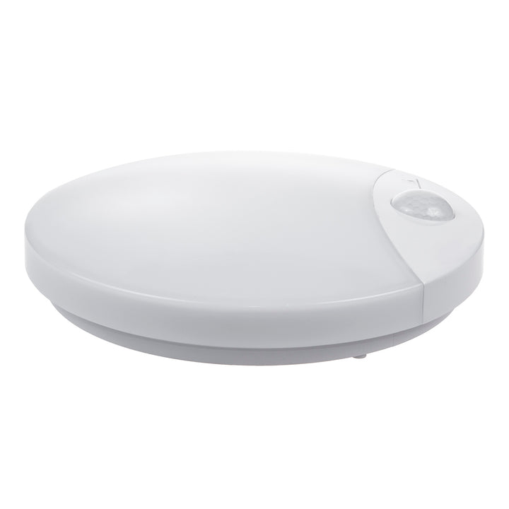 Lampe LED Maclean MCE357 avec détecteur de mouvement infrarouge portée jusqu'à 9 m maximum 10W IP44 blanc naturel 4000K 900lm IP44 pour l'extérieur et l'intérieur Blanc