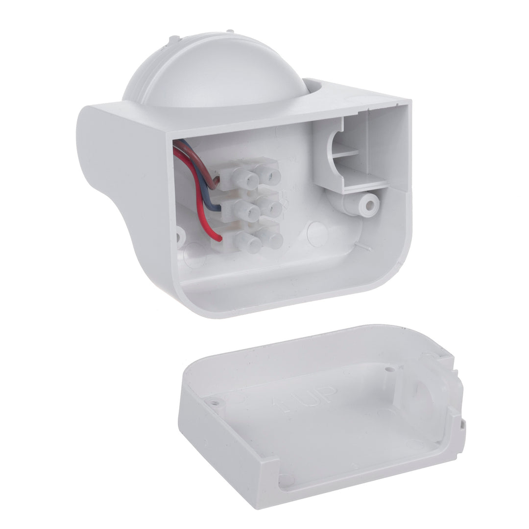 Maclean - Lampe LED avec détecteur de mouvement | 800/1200W - IP44 - Blanc