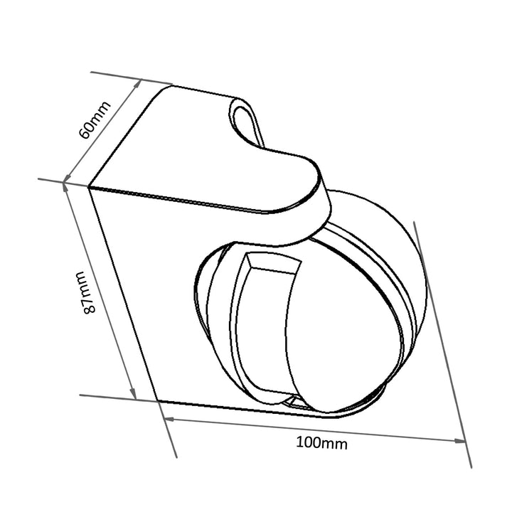 Maclean - Lampe LED avec détecteur de mouvement | 800/1200W - IP44 - Blanc