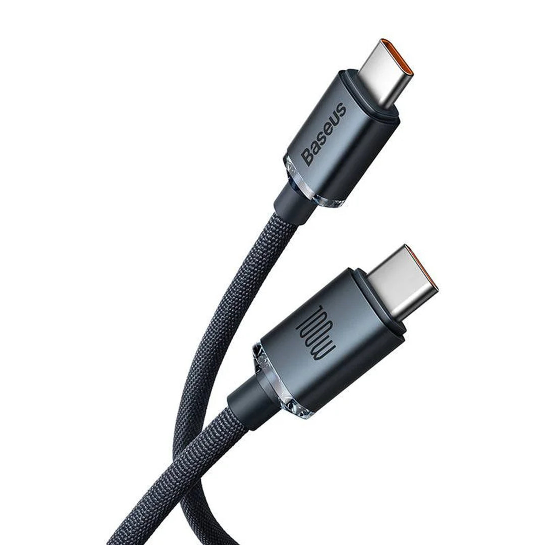 USB-C PD 2.0 1,2m kabel Baseus Crystal CAJY000601 Quick Charge 3.0 100W