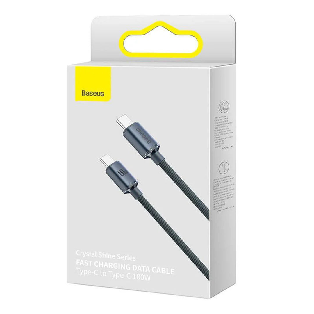 USB-C PD 2.0 1,2m kabel Baseus Crystal CAJY000601 Quick Charge 3.0 100W