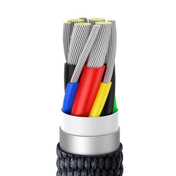 USB-C PD 2.0 1,2m kabel Baseus Crystal CAJY000601 Quick Charge 3.0 100W