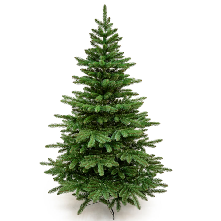 Virpol Kunstkerstboom Spaanse dennenboom Kerstboom met metalen standaard 220 cm