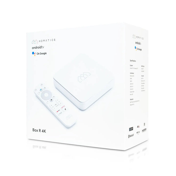 Homatics Box R - Android TV -  Google Assistant - 16 GB eMMC Flash