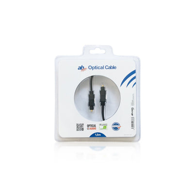 AB-COM - optische audiokabel Toslink T-T -  1,5 m lang